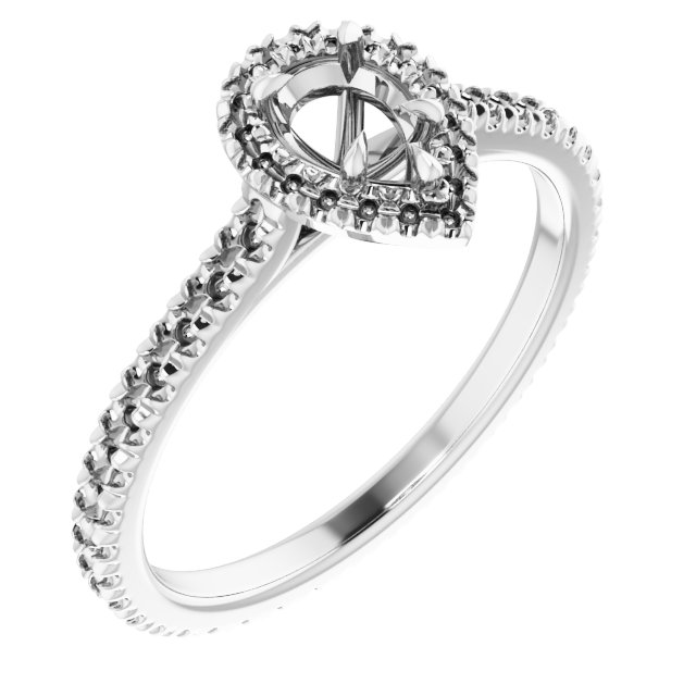 Halo-Style Eternity-Style Engagement Ring