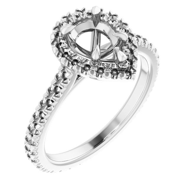 Halo-Style Eternity-Style Engagement Ring