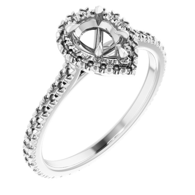 Halo-Style Eternity-Style Engagement Ring