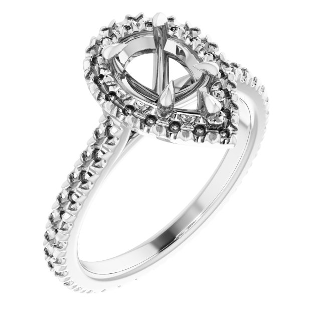 Halo-Style Eternity-Style Engagement Ring