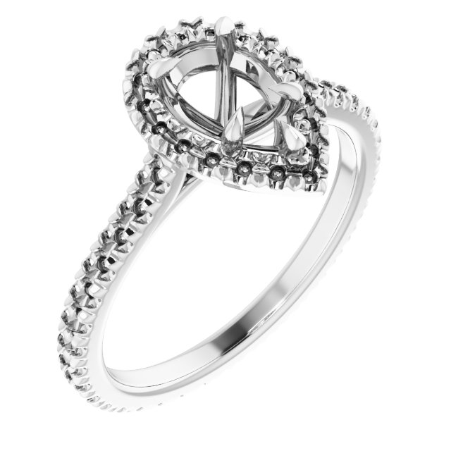 Halo-Style Eternity-Style Engagement Ring