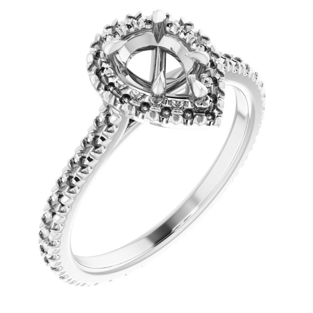 Halo-Style Eternity-Style Engagement Ring