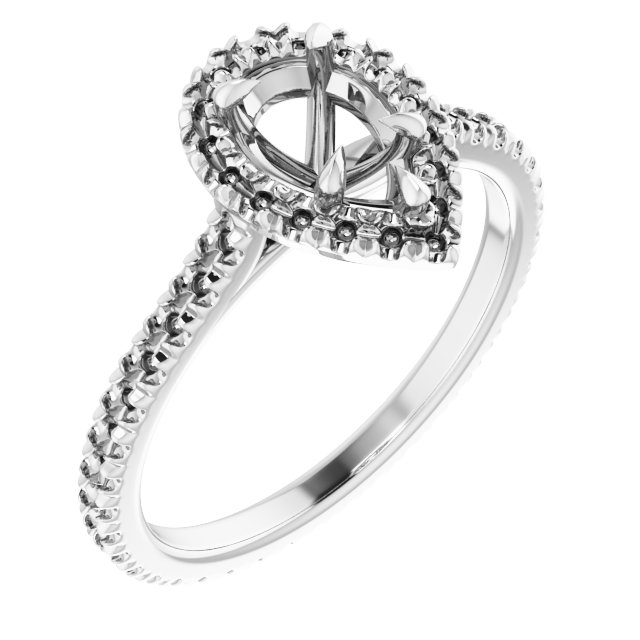 Halo-Style Eternity-Style Engagement Ring