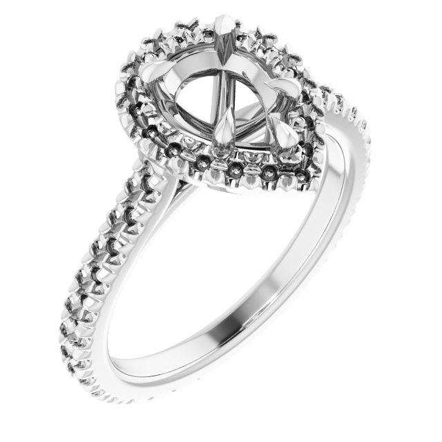Halo-Style Eternity-Style Engagement Ring