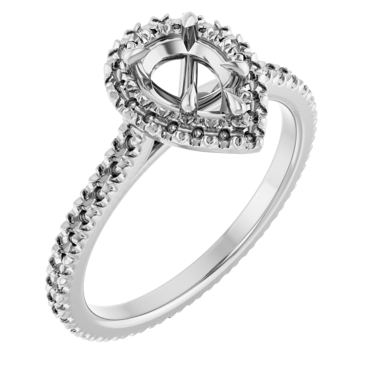 Halo-Style Eternity-Style Engagement Ring