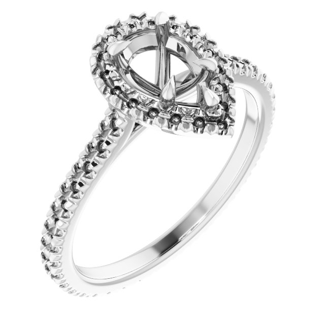 Halo-Style Eternity-Style Engagement Ring