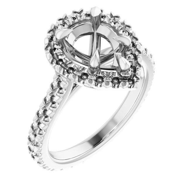 Halo-Style Eternity-Style Engagement Ring