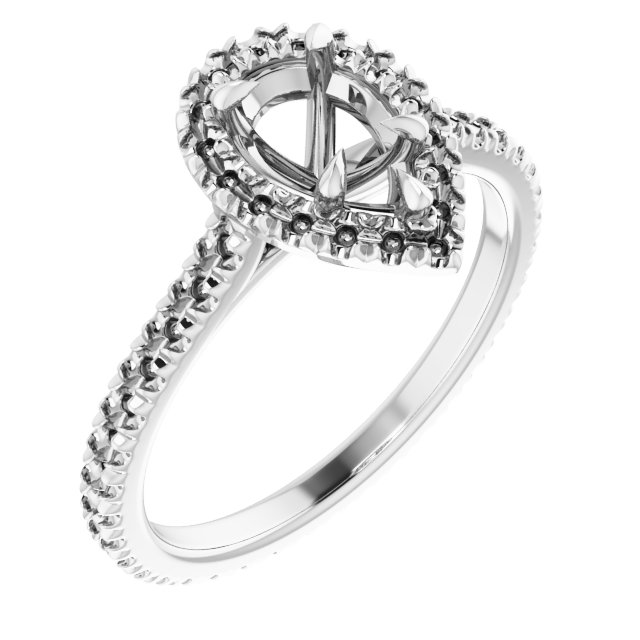 Halo-Style Eternity-Style Engagement Ring