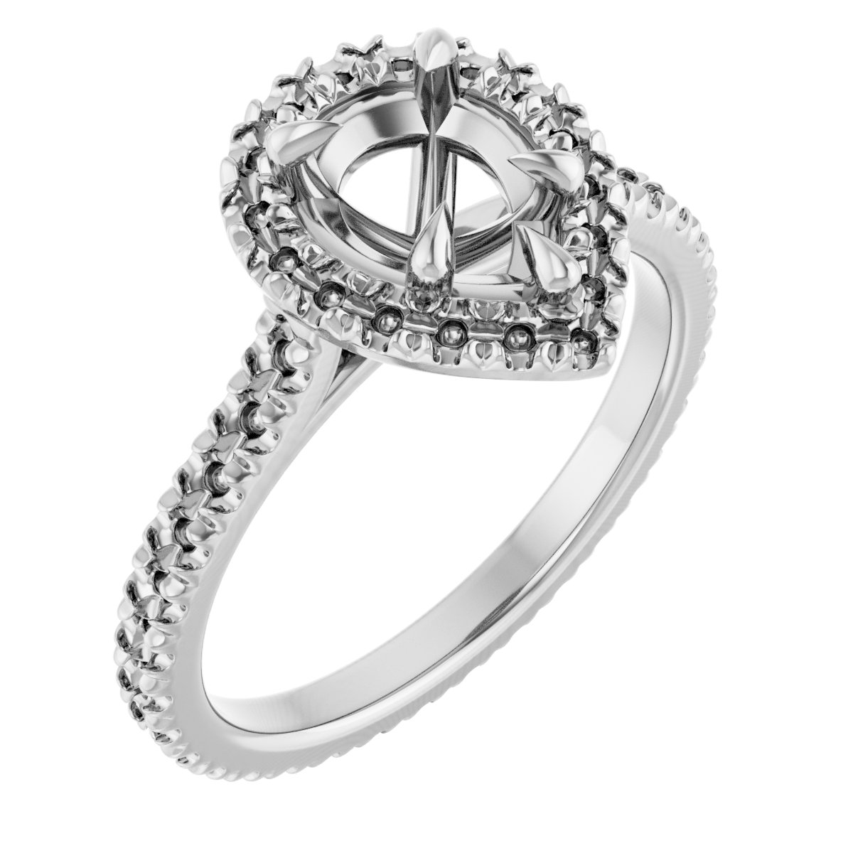 Halo-Style Eternity-Style Engagement Ring
