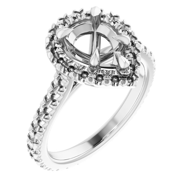 Halo-Style Eternity-Style Engagement Ring