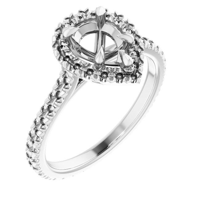 Halo-Style Eternity-Style Engagement Ring