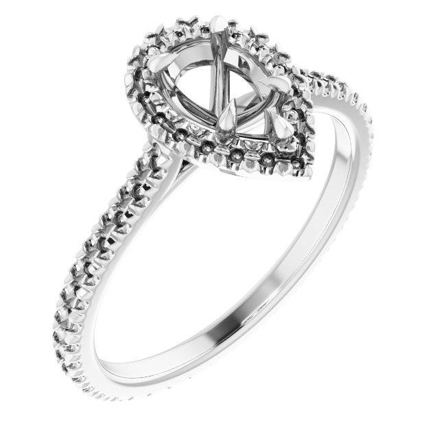Halo-Style Eternity-Style Engagement Ring
