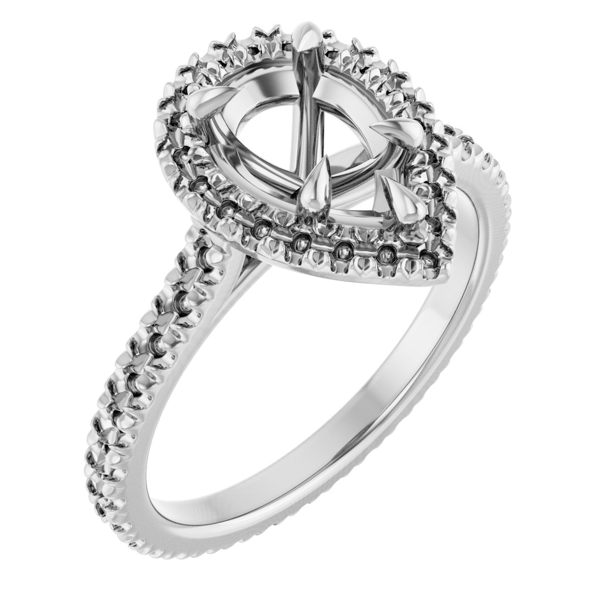 Halo-Style Eternity-Style Engagement Ring