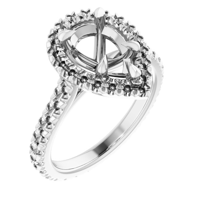 Halo-Style Eternity-Style Engagement Ring