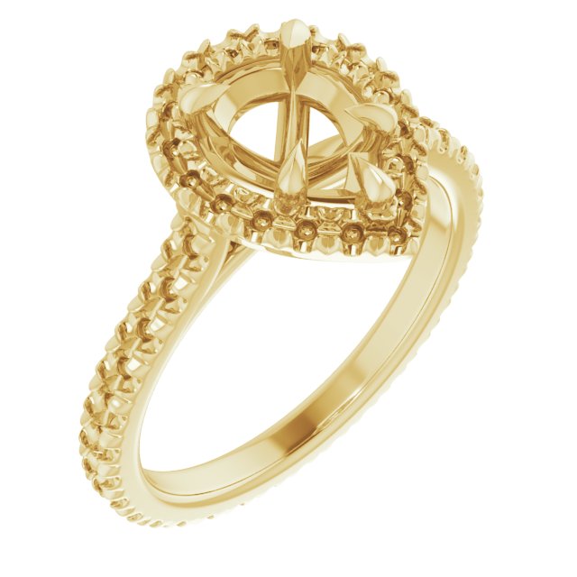 Halo-Style Eternity-Style Engagement Ring