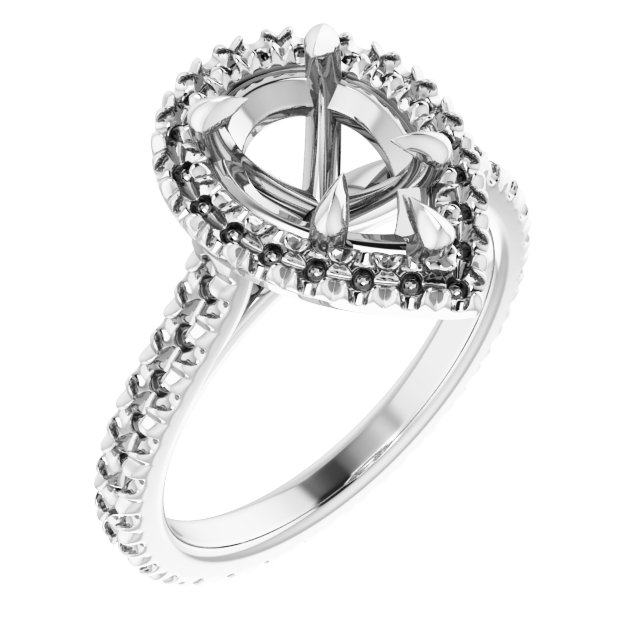 Halo-Style Eternity-Style Engagement Ring