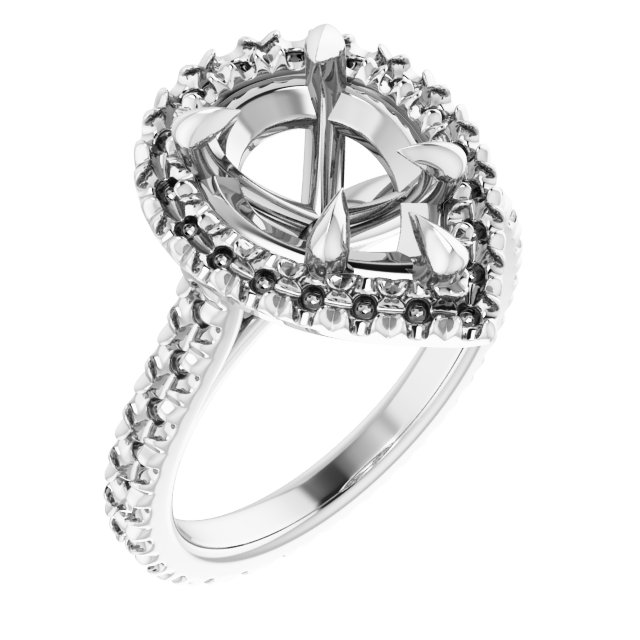 Halo-Style Eternity-Style Engagement Ring