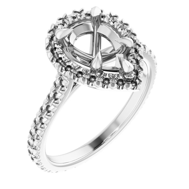 Halo-Style Eternity-Style Engagement Ring