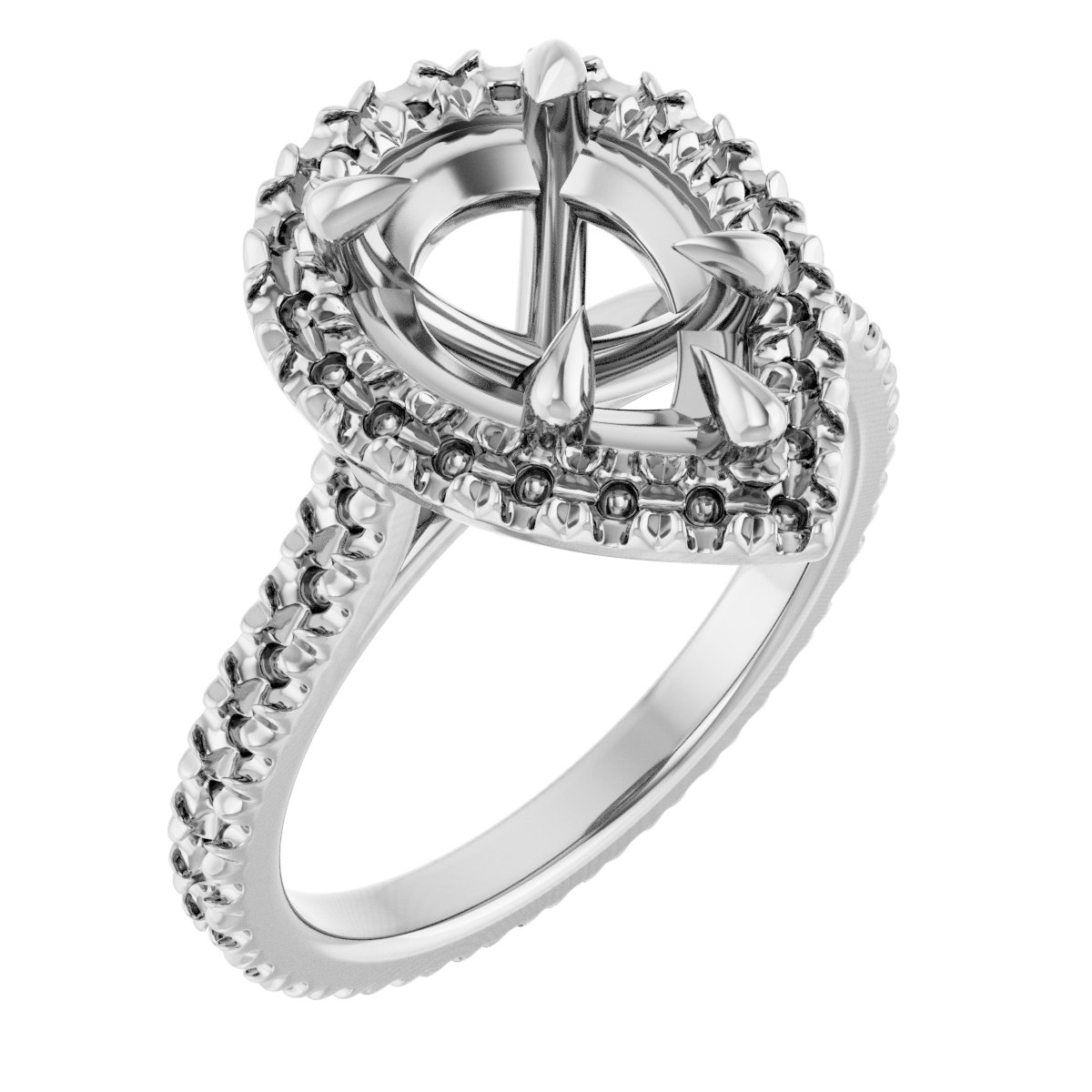 Halo-Style Eternity-Style Engagement Ring