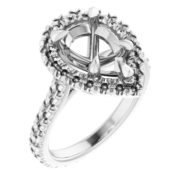 Halo-Style Eternity-Style Engagement Ring