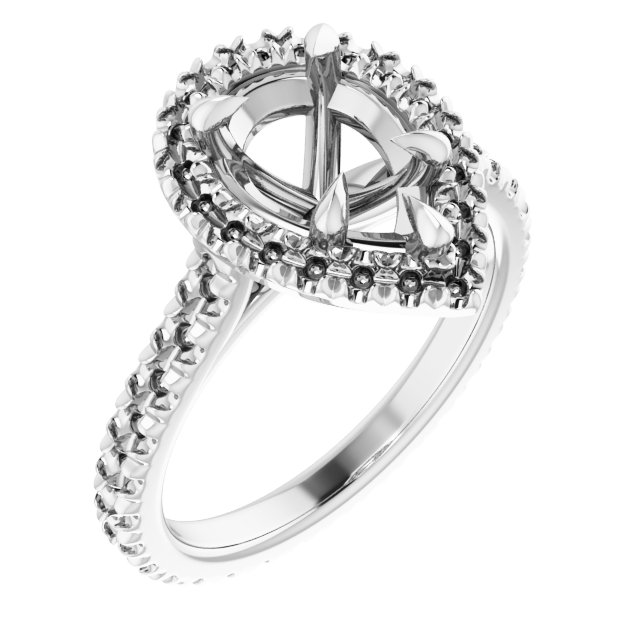 Halo-Style Eternity-Style Engagement Ring