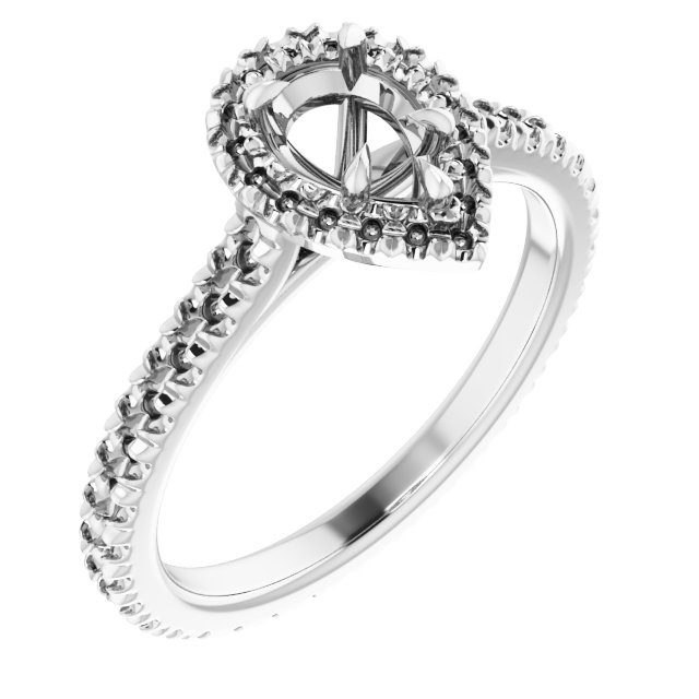 Halo-Style Eternity-Style Engagement Ring