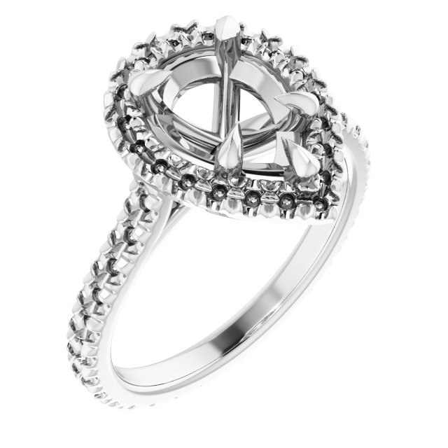Halo-Style Eternity-Style Engagement Ring