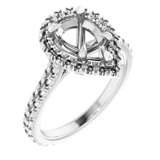 Halo-Style Eternity-Style Engagement Ring