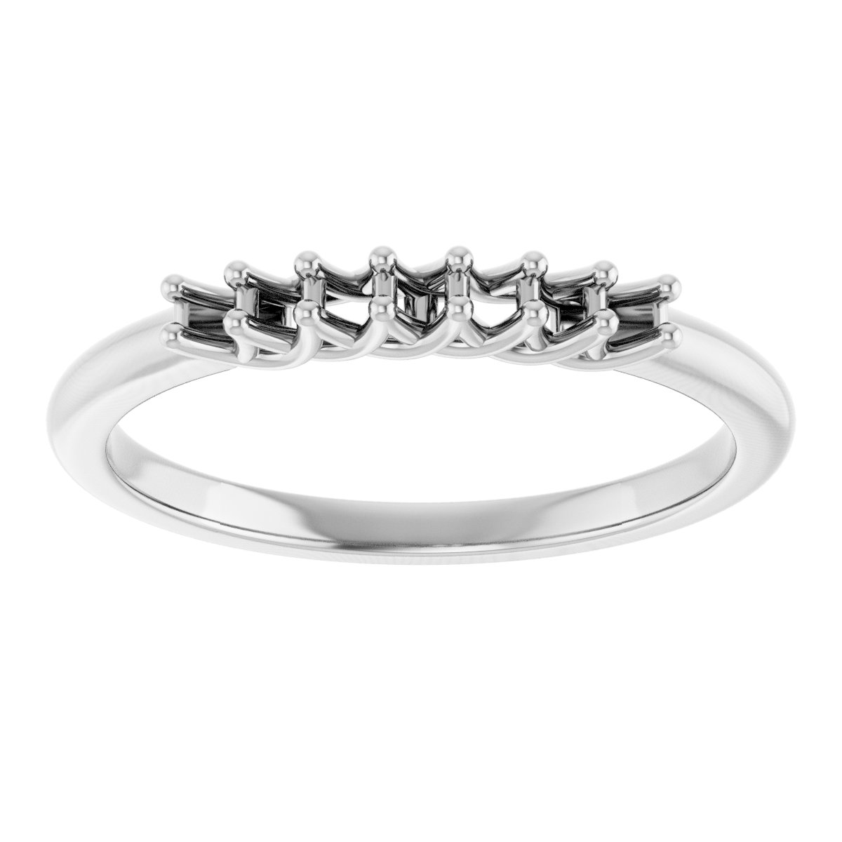 14K White 1/10 CTW Diamond Anniversary Band