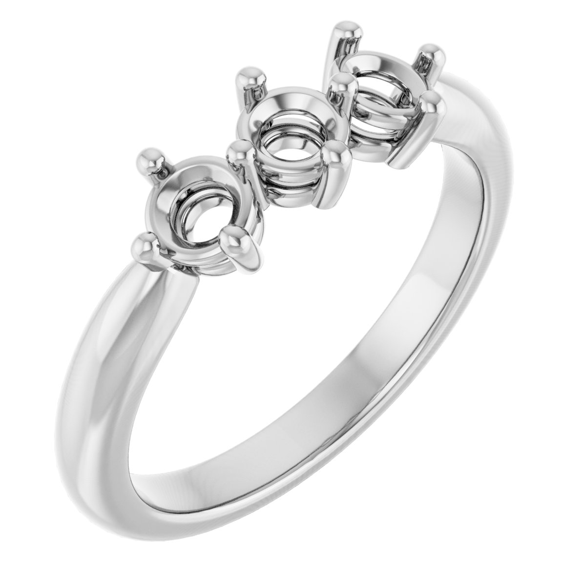 Three-Stone Anniversary Band