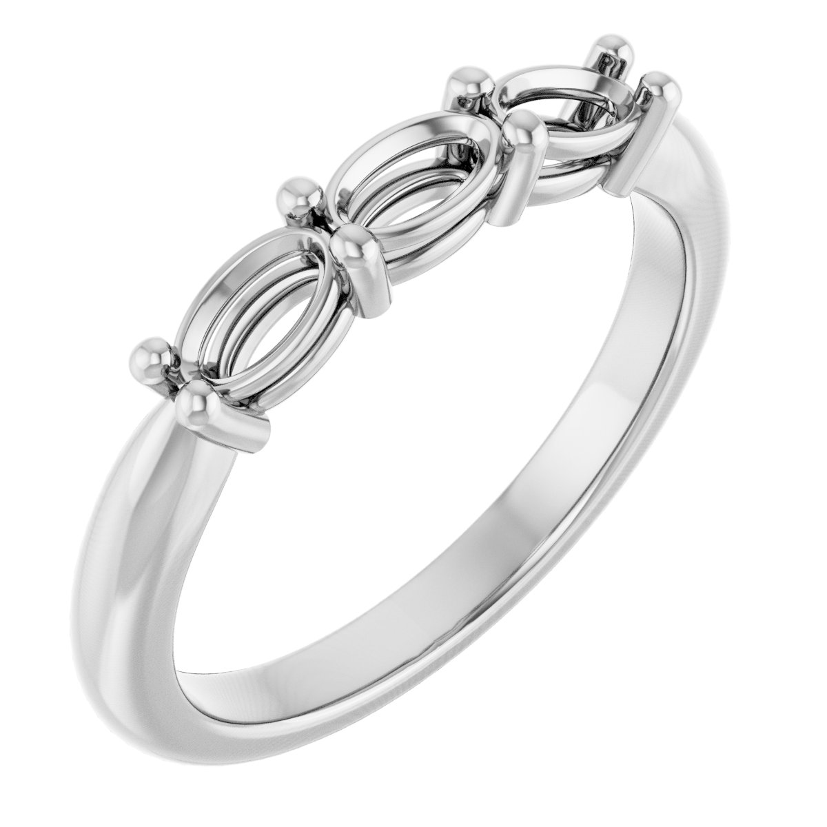 Three-Stone Anniversary Band
