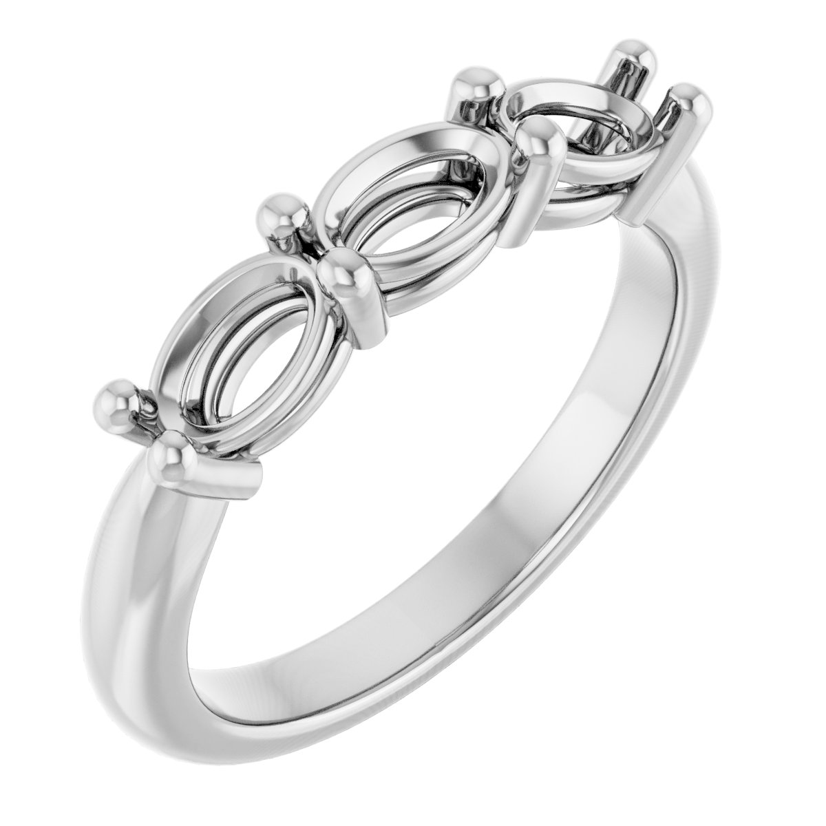 Three-Stone Anniversary Band