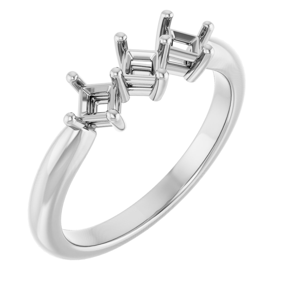 Three-Stone Anniversary Band