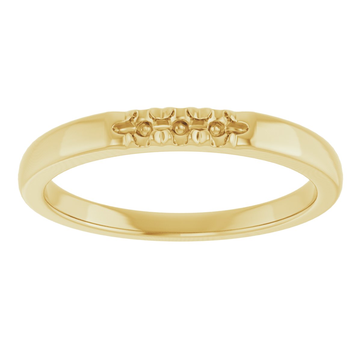 14K Yellow .09 CTW Diamond French-Set Anniversary Band