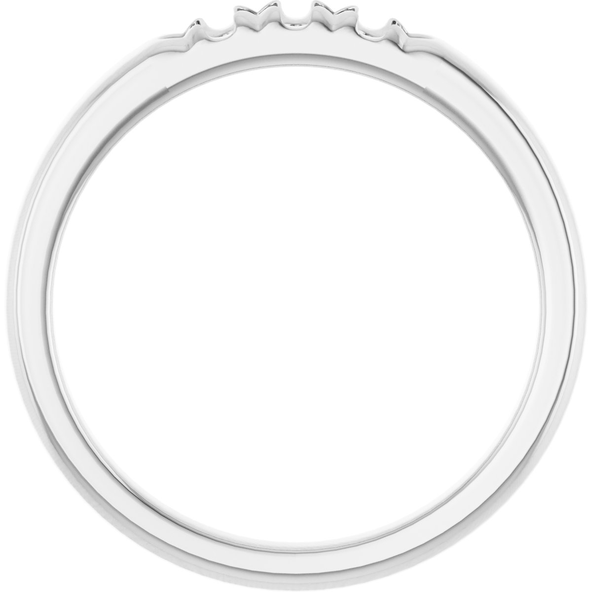 14K White 1/5 CTW Diamond French-Set Anniversary Band