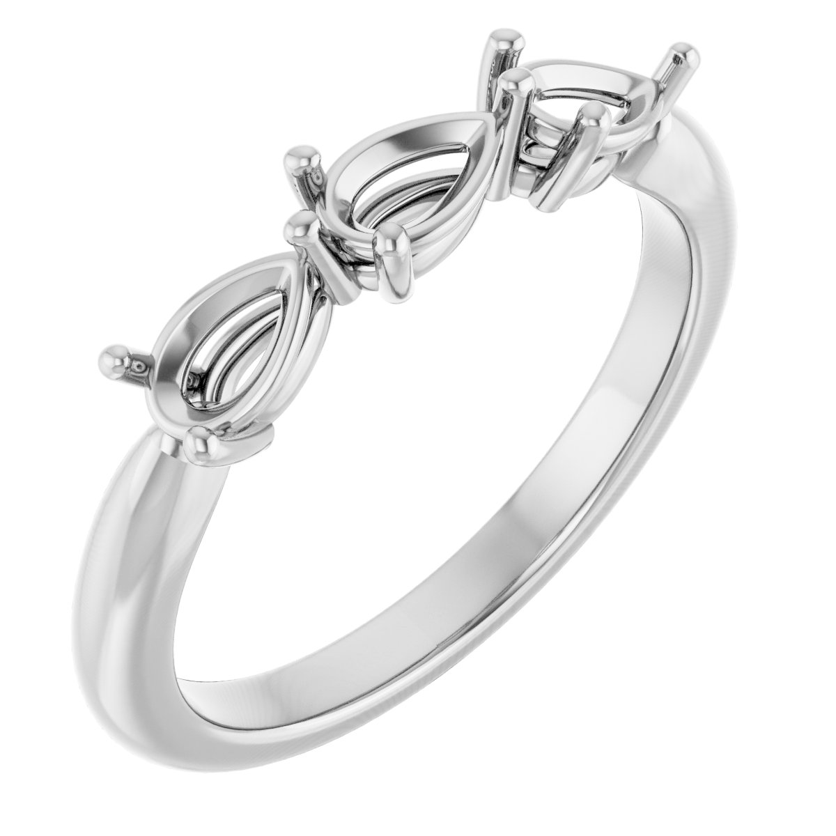 Three-Stone Anniversary Band