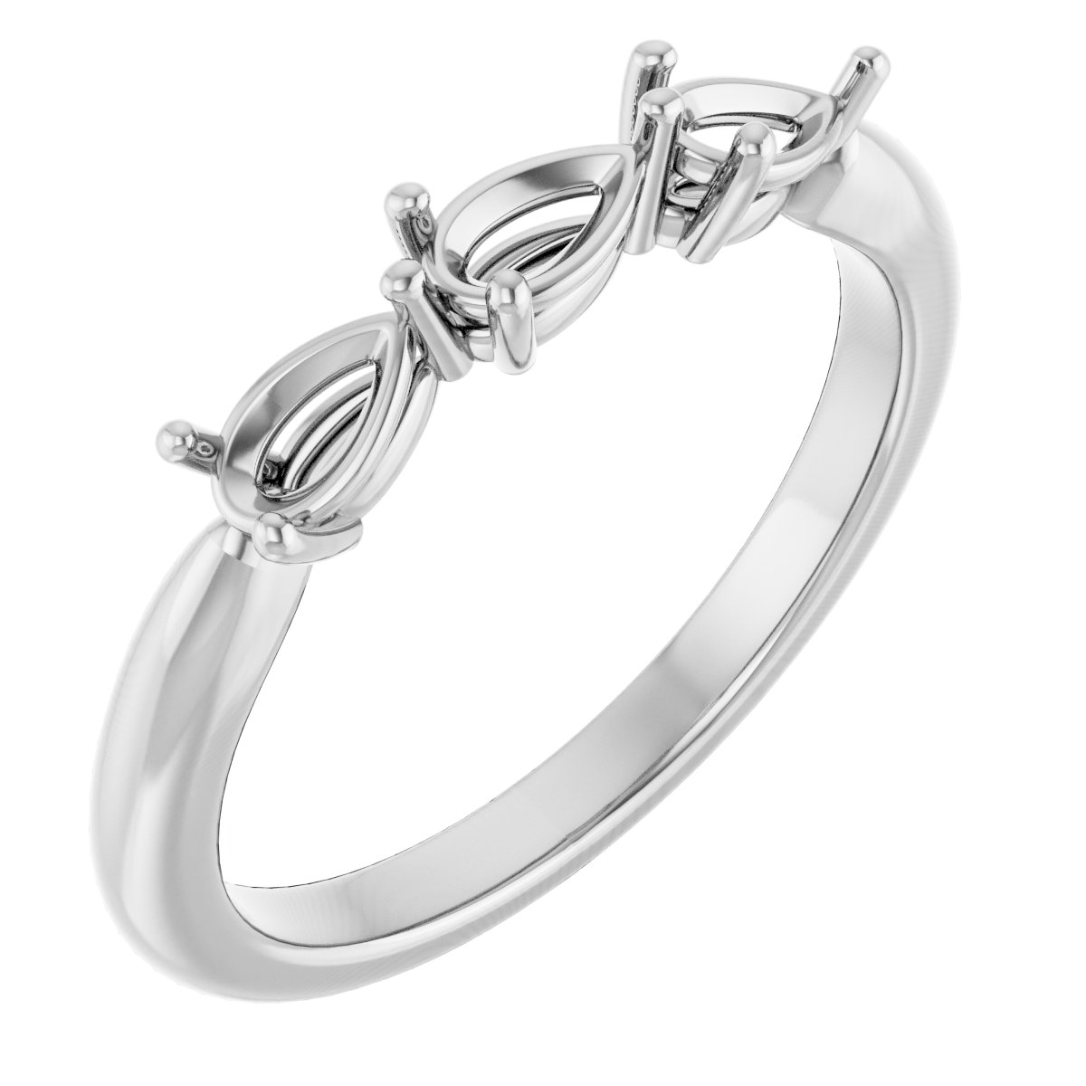 Three-Stone Anniversary Band