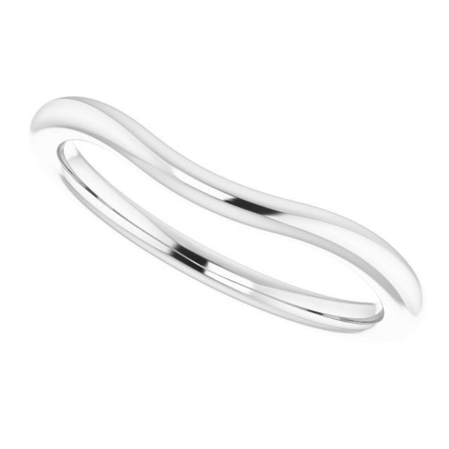 14K White Gold Matching Band