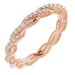 14K Rose 1/4 CTW Natural Diamond Twisted Eternity Band Size 7