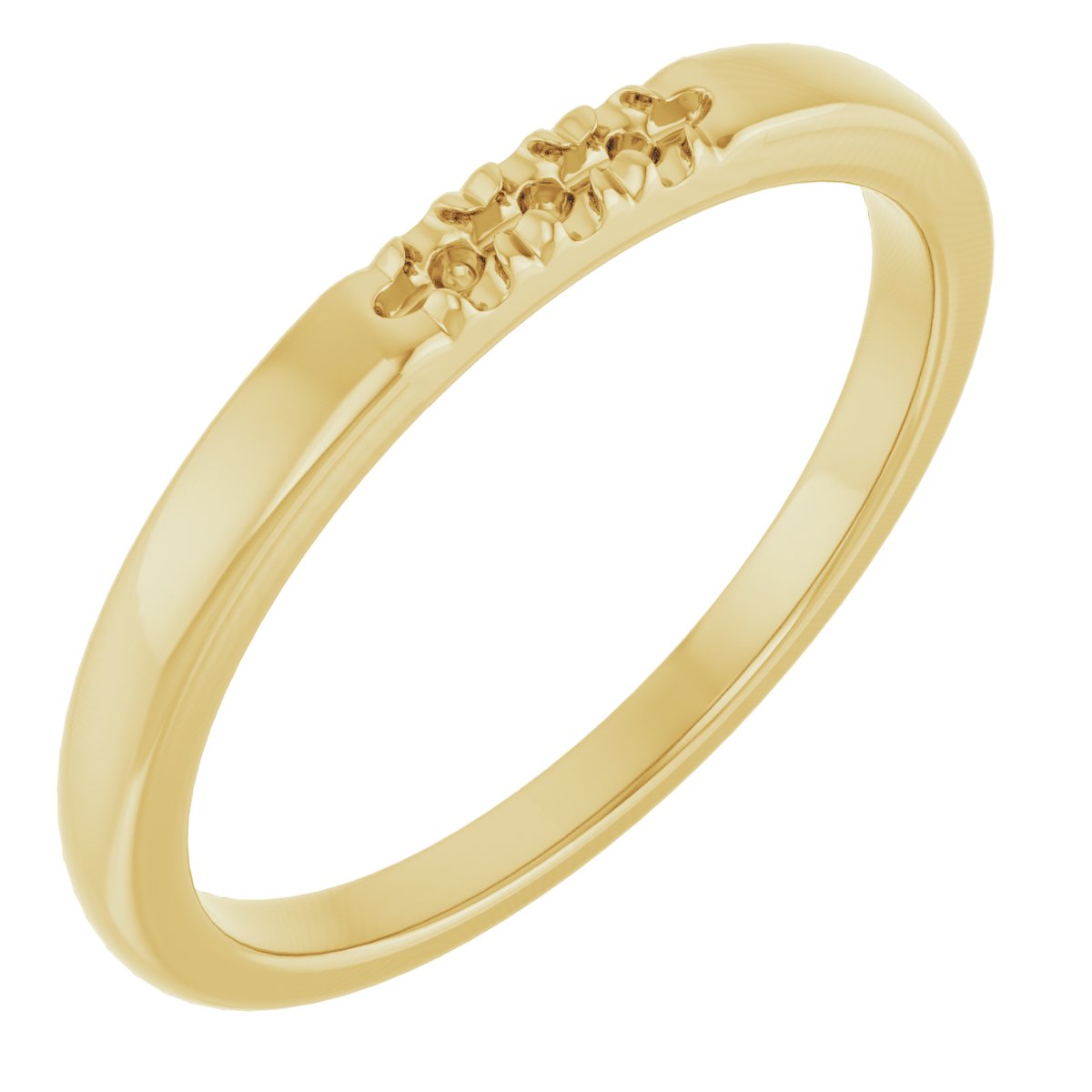 14K Yellow .06 CTW Diamond French-Set Anniversary Band