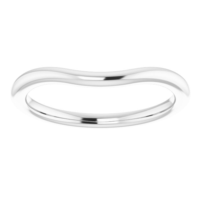14K White Gold Matching Band