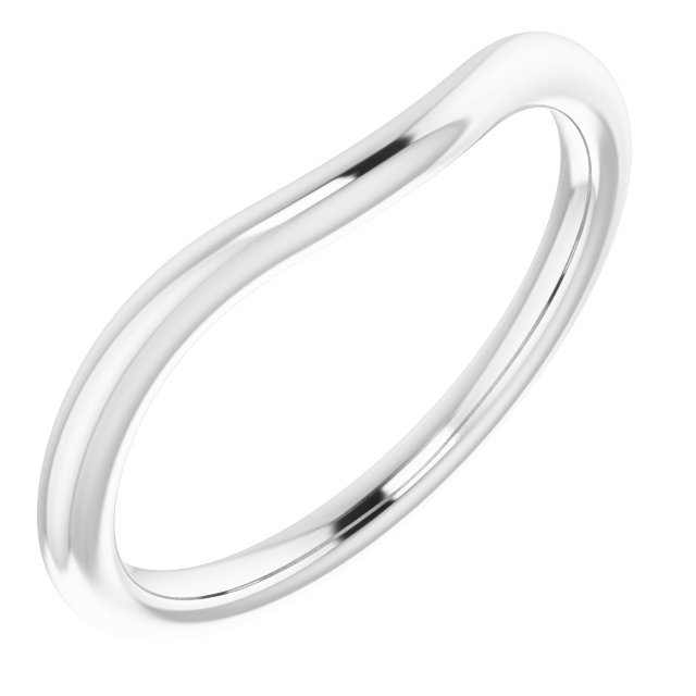 14K White Gold Matching Band