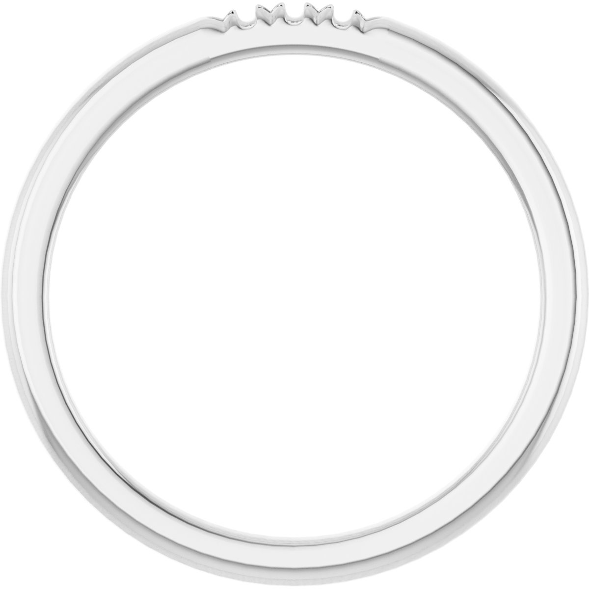 14K White .04 CTW Natural Diamond Anniversary Band