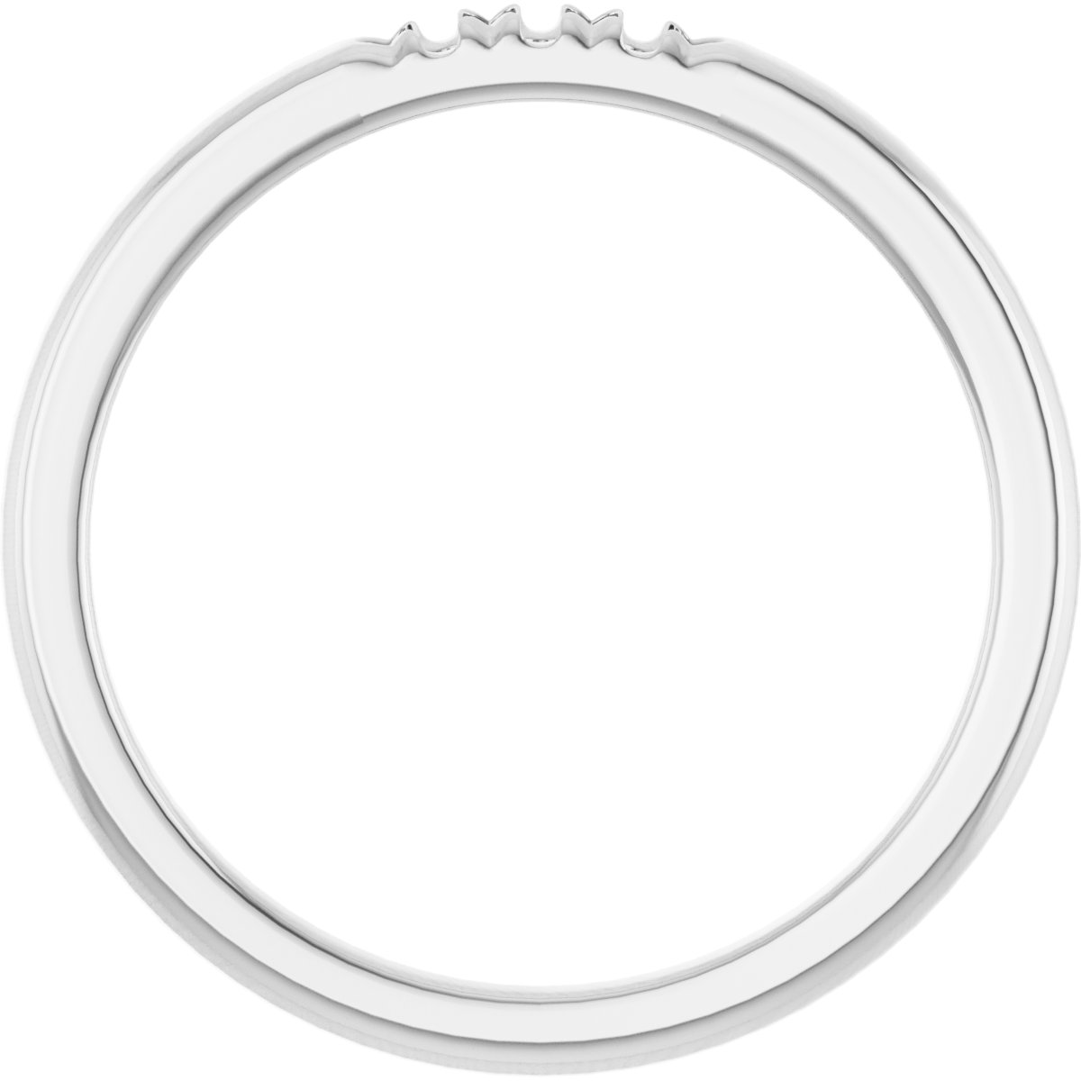 14K White .06 CTW Diamond French-Set Anniversary Band