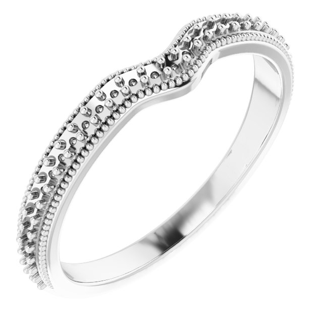 14K White 1/8 CTW Diamond Matching Band