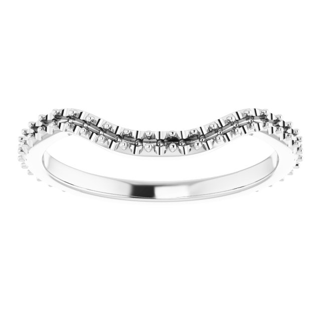 Band Mounting for 7x5 mm Emerald Ring view 3
