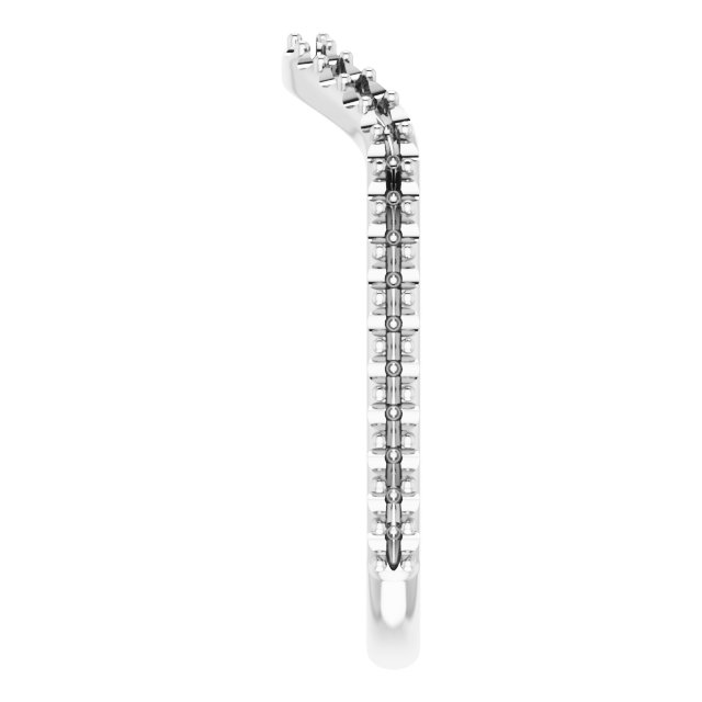 Band Mounting for 7x5 mm Emerald Ring view 4