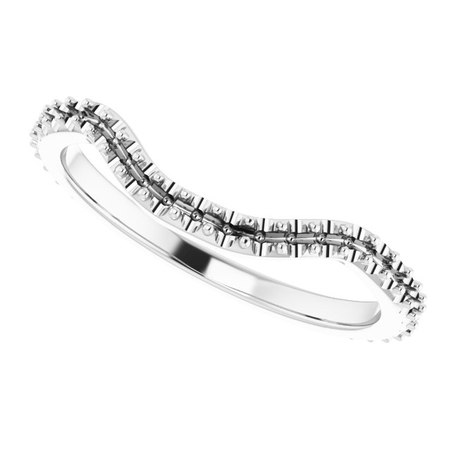 Band Mounting for 7x5 mm Emerald Ring view 5