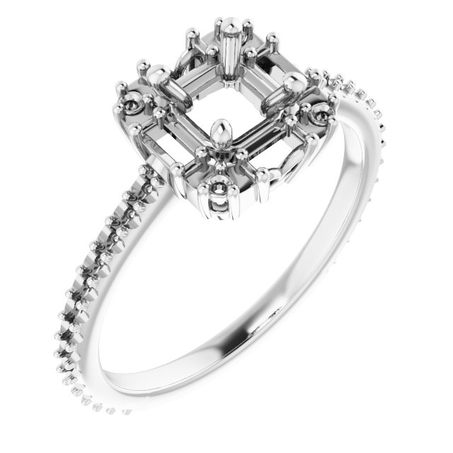 Halo-Style Engagement Ring