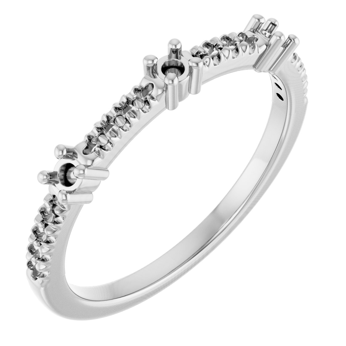 14K White 1/5 CTW Diamond Anniversary Band 